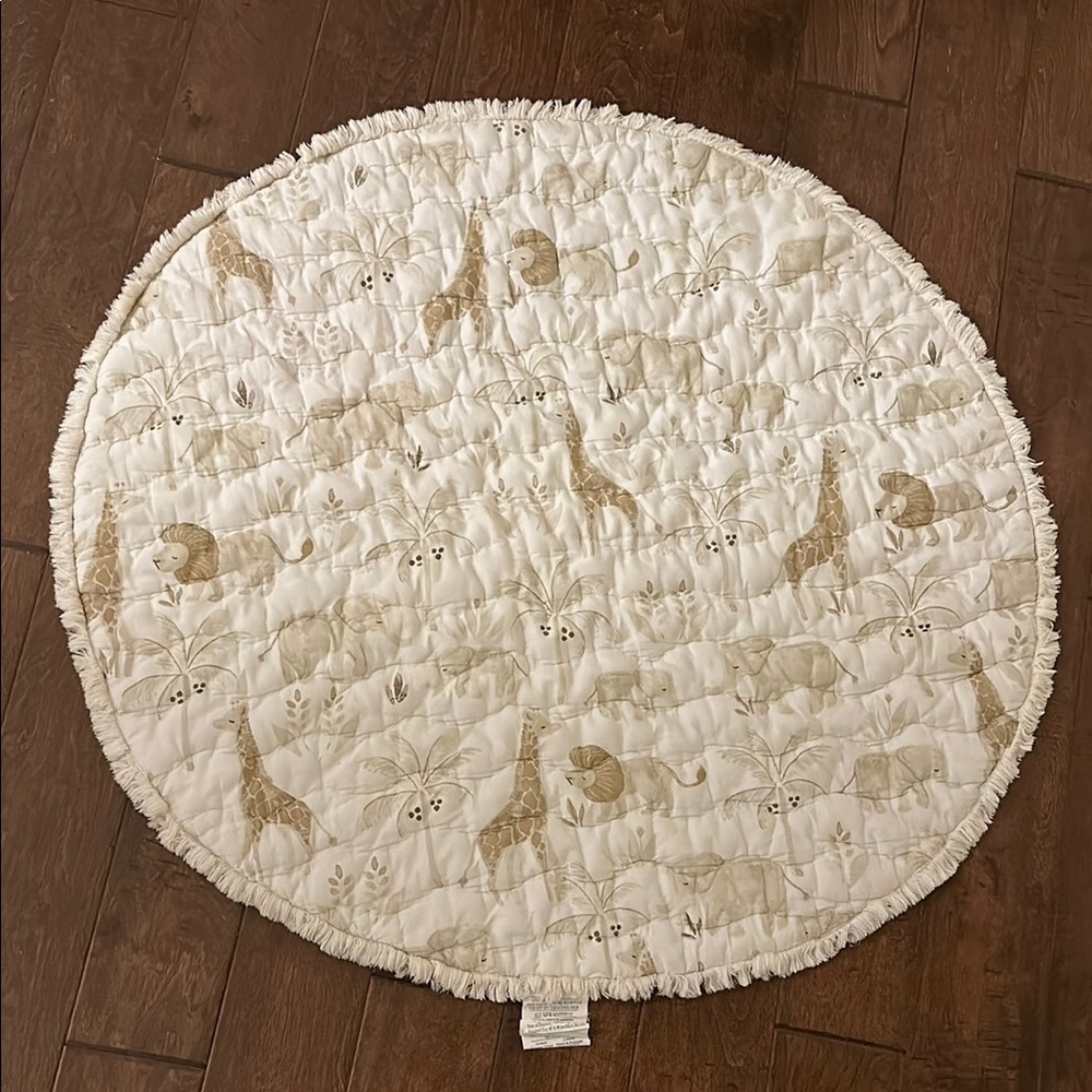 Kids Play Mat with Animal Print